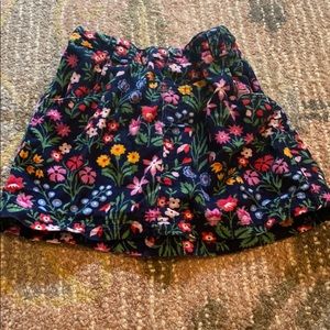 Jojo Maman Bebe floral skirt w pockets🌸🌺🌷